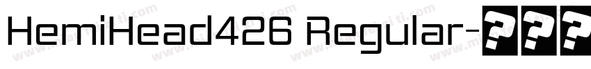HemiHead426 Regular字体转换